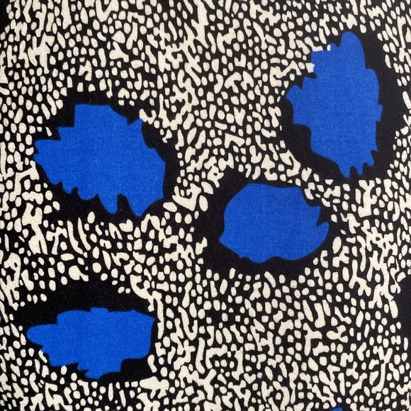 DVF Diane Von Furstenberg Samson Maxi Wrap Dress Blue Cheetah Sz 4 - Picture 5 of 11